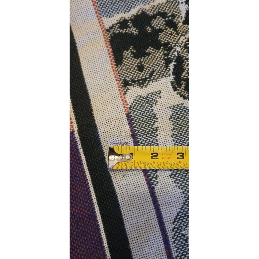 Hallmark Santa Reindeer Christmas Tapestry Woven Throw Blanket 58